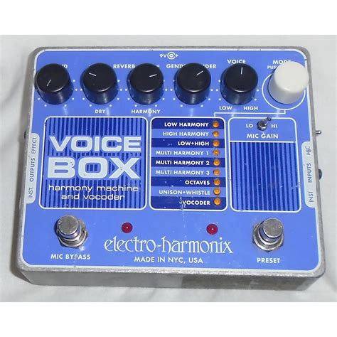 electro-harmonix voice box vocal harmony machine vocoder used|Electro.